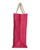 Jute bag  with Geometric & marine items printed shopping bag.