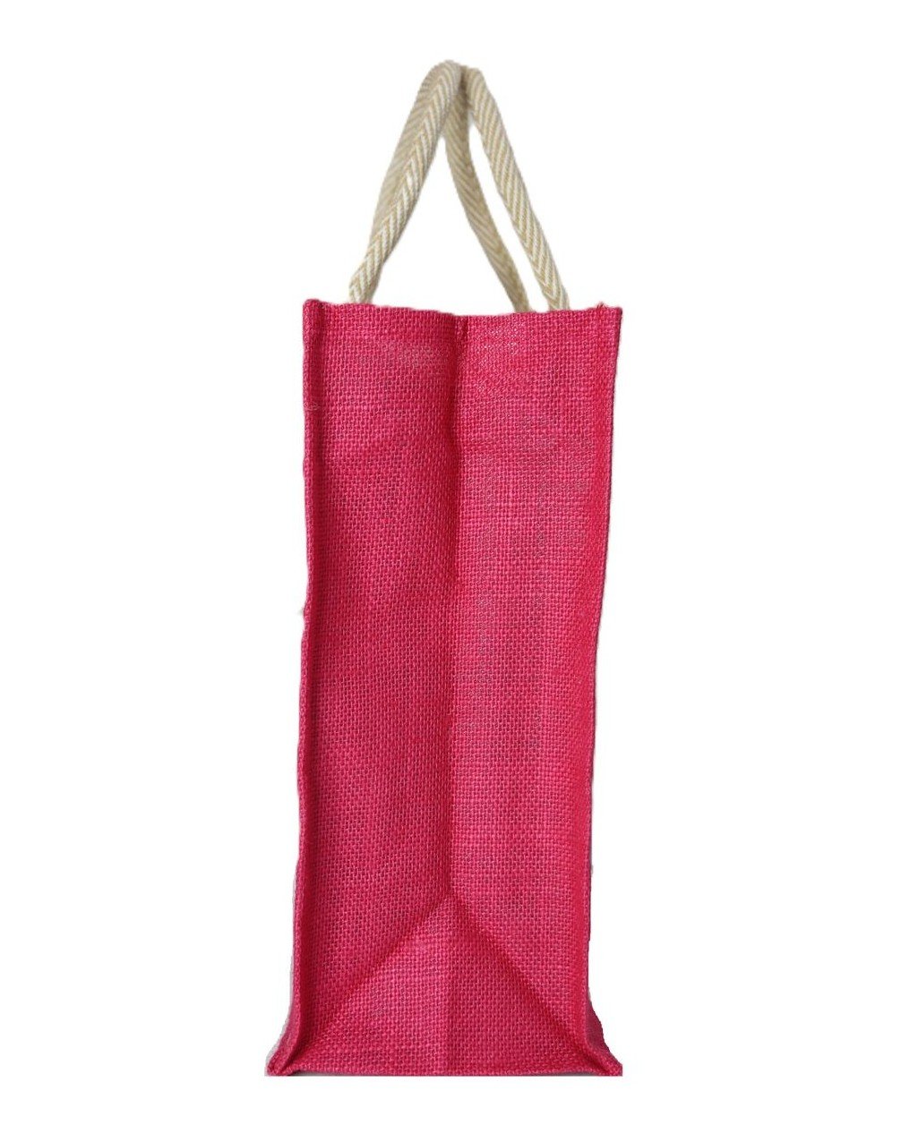Jute bag  with Geometric & marine items printed shopping bag. - Image 2