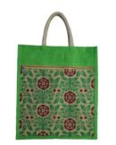 Jute bag with assorted prints nad color