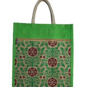 Jute bag with assorted prints nad color