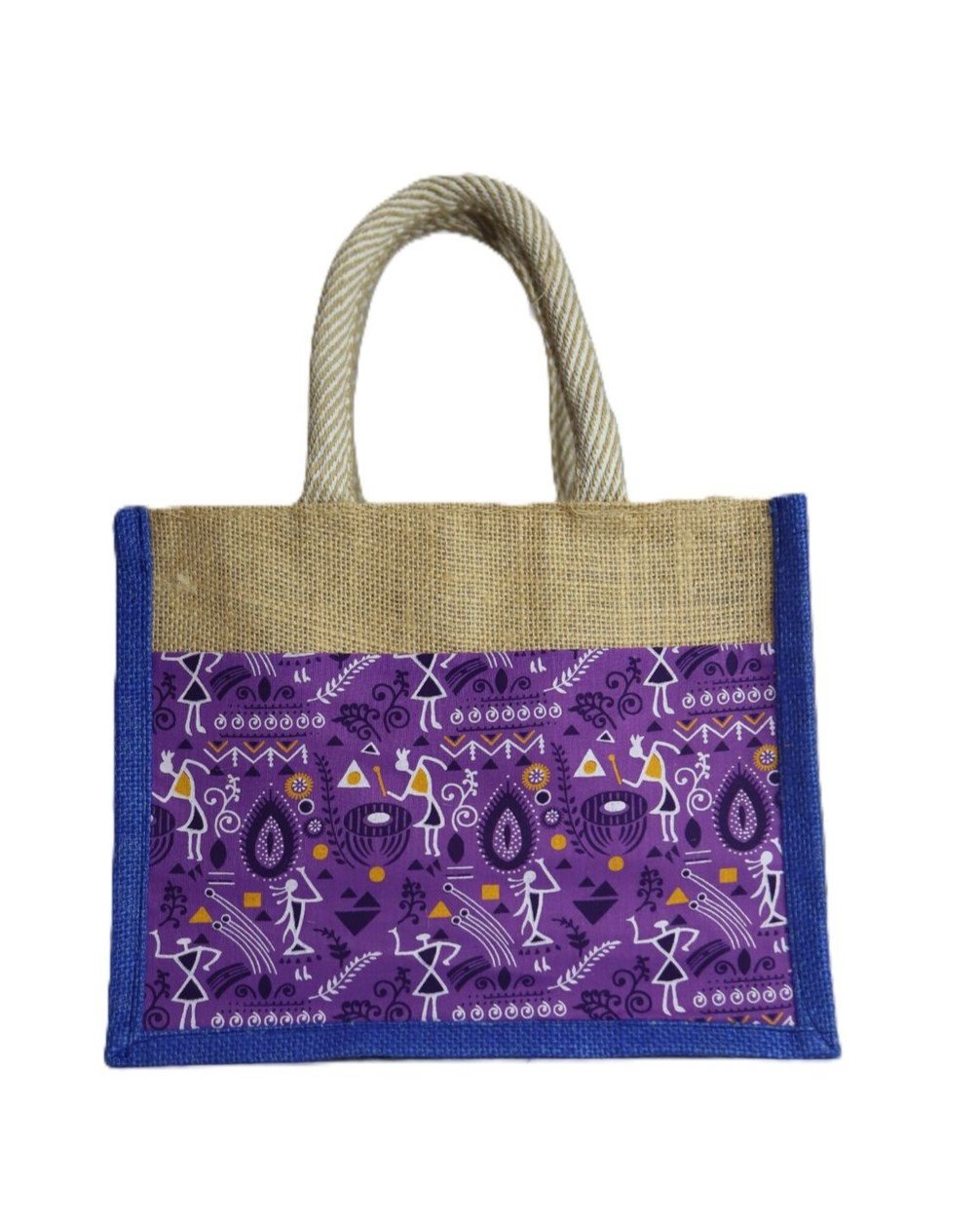 Handcrafted Jute Tote Bag with clothes - Image 5