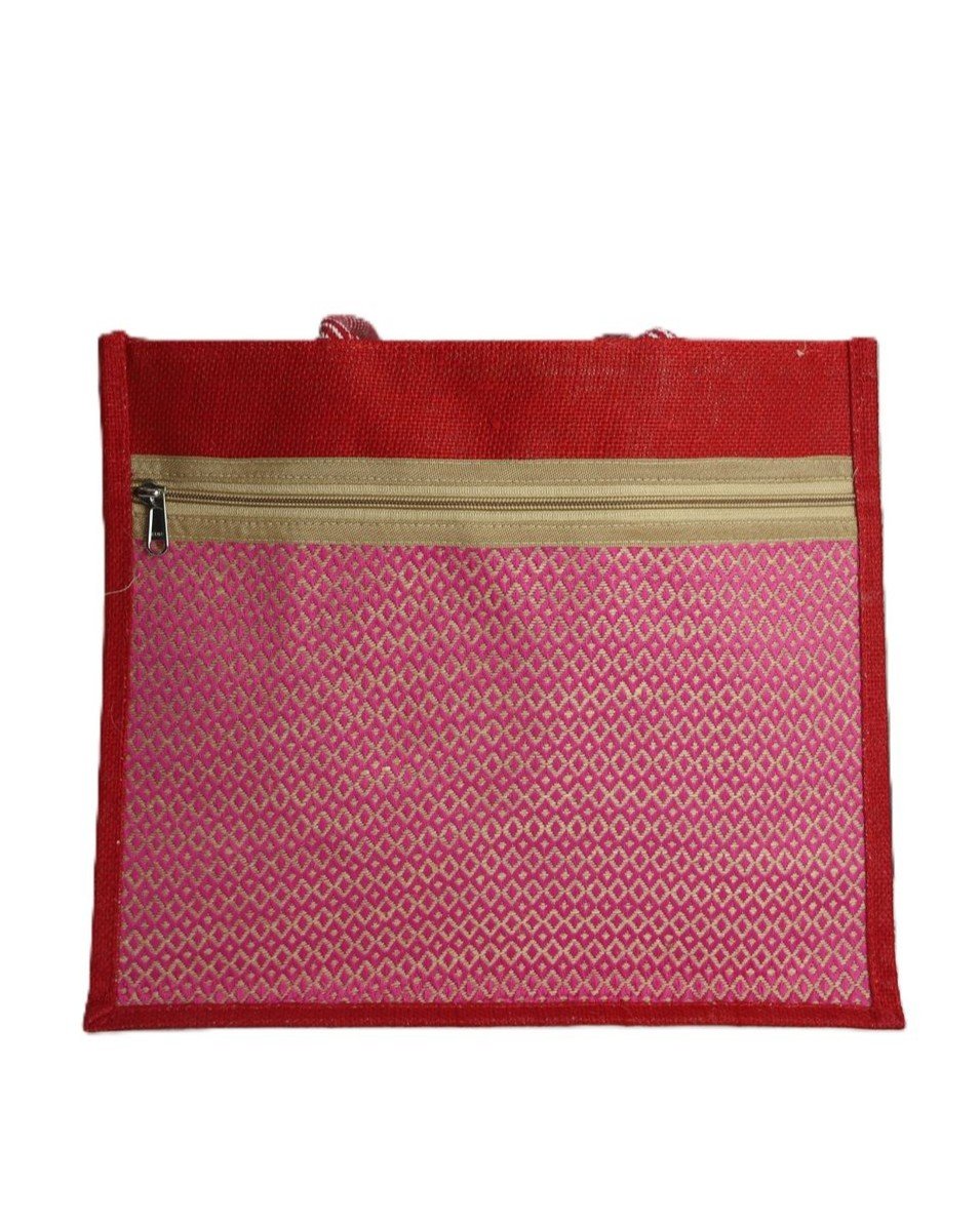 Premium Handcrafted Jute Bag with designed cloths - Image 5