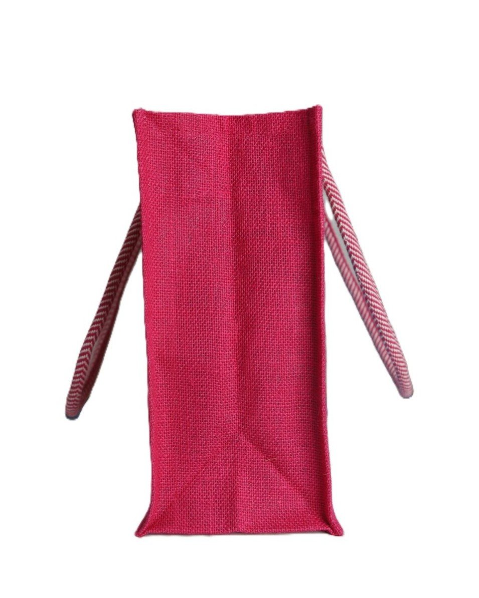 Premium Handcrafted Jute Bag with designed cloths - Image 3