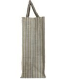 Jute Bag with colorful floral design and jari