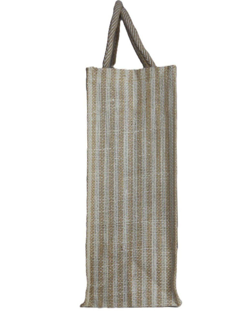 Jute Bag with colorful floral design and jari - Image 4