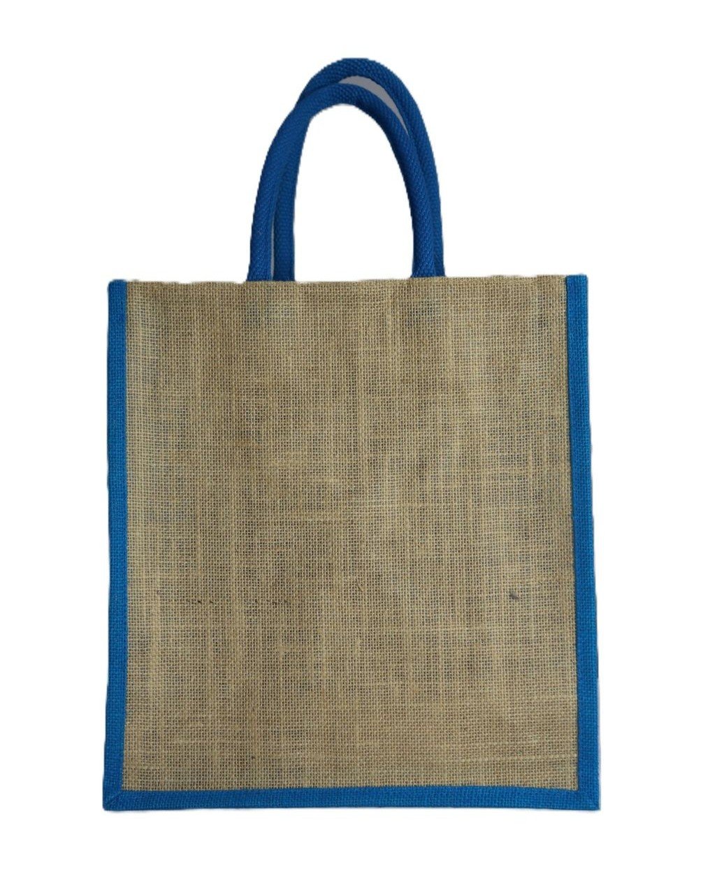 Jute bag with embroidered box-style jari-designed bag - Image 3