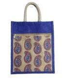 Ethnic Printed Eco Jute Bag – Spacious, Reusable & Stylish