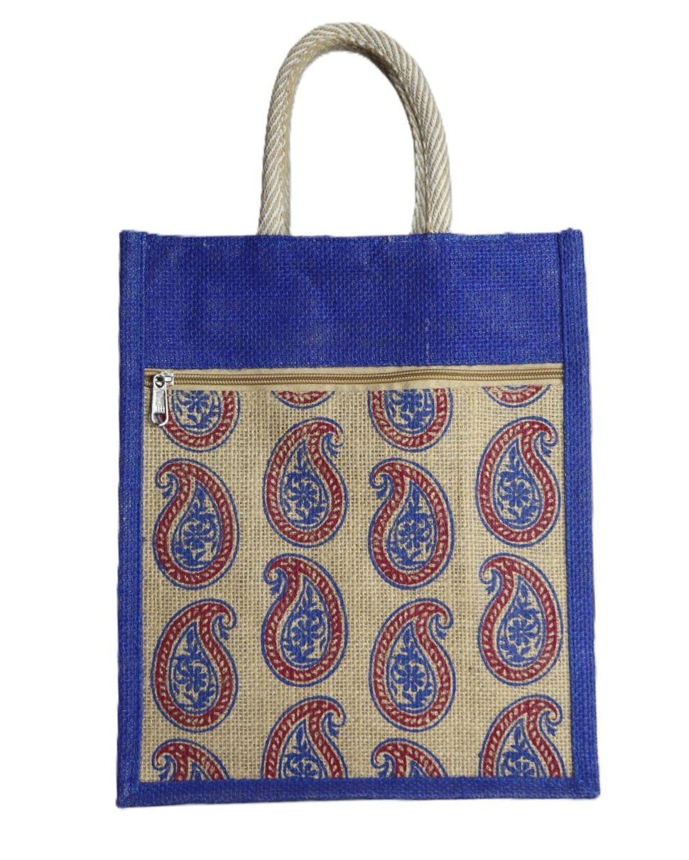 Ethnic Printed Eco Jute Bag – Spacious, Reusable & Stylish - Image 6