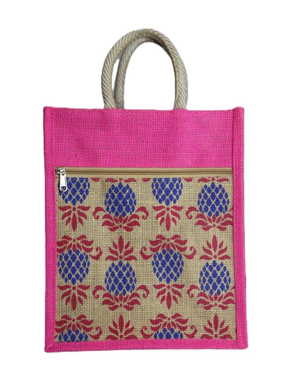 Ethnic Printed Eco Jute Bag – Spacious, Reusable & Stylish - Image 2