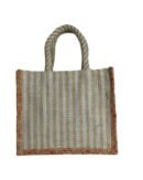 Go-green printed natural Jute tote Bag