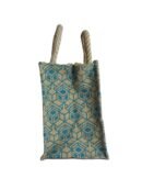 Go-green printed natural Jute tote Bag