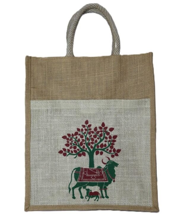 Komatha Heritage Natural Jute Handbag - Image 5