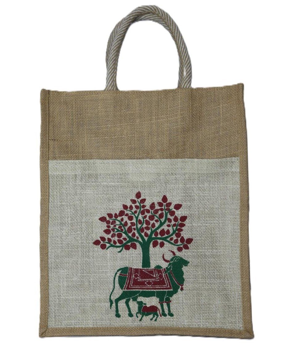 Komatha Heritage Natural Jute Handbag - Image 5