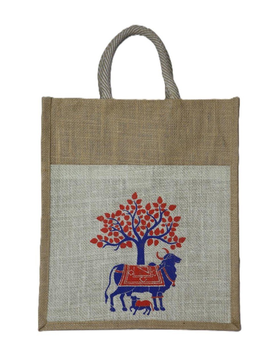 Komatha Heritage Natural Jute Handbag - Image 6