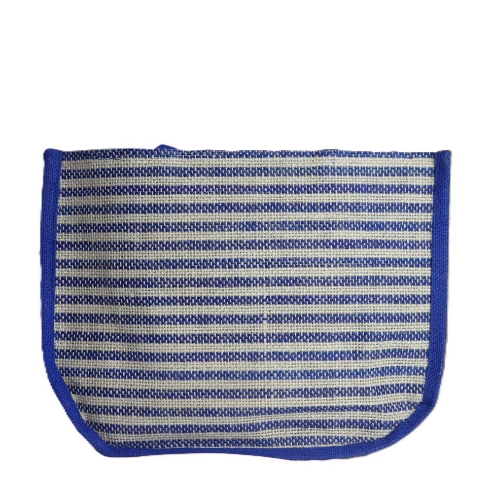 Elegant Handcrafted Jute Tote Bag with Traditional Embroidered Design - Image 2