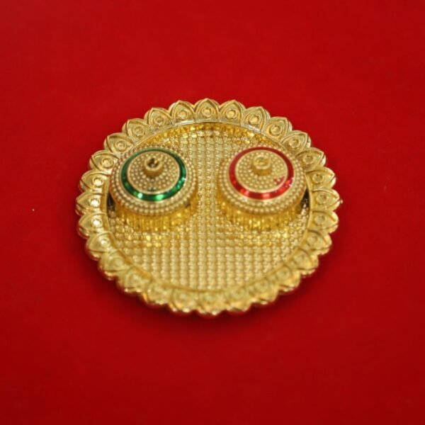 Decorative Kumkum Holder with Designer Compartments - Image 3