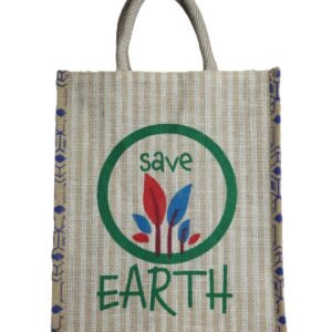 Eco-friendly message printed jute bag