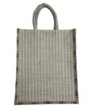 Eco-Friendly Reusable Jute Bag with eco-friendly message