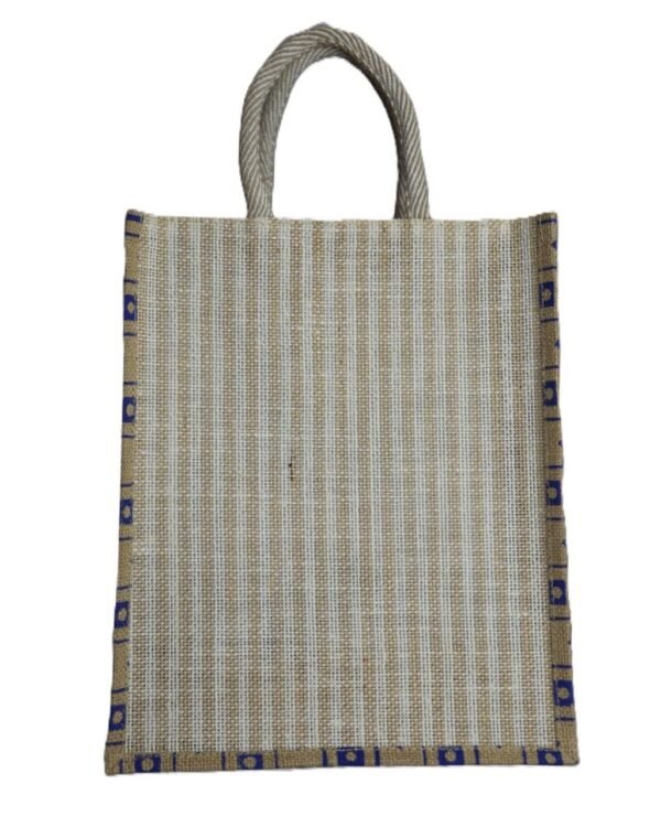Eco-Friendly Reusable Jute Bag with eco-friendly message - Image 4