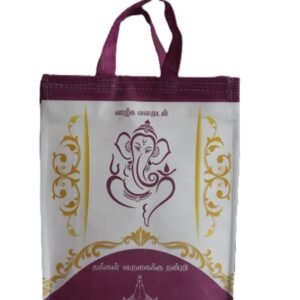 Nonwoven Ganesha printed thamboolam bag withoutzip