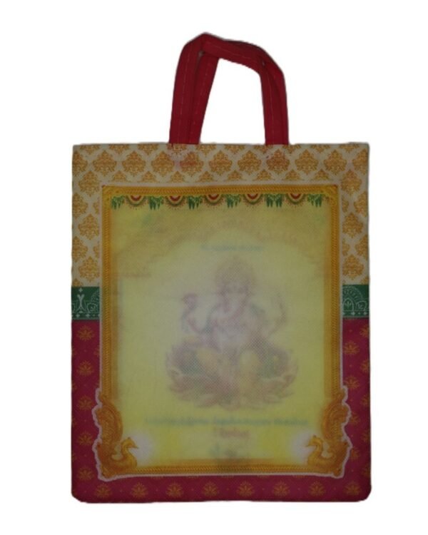 Ganesha Printed Tamil Return Gift Bag – Devotional Wedding Bag - Image 2