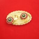 Decorative Fiber Kumkum Holder with Golden Tray – Pooja & Return Gift Item