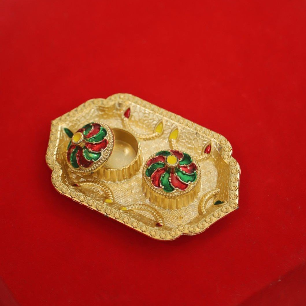 Assorted Kumkum holder tray