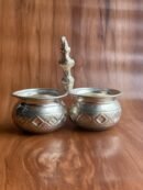 German Silver Kumkum holder pot