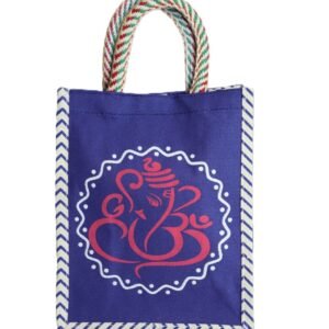 Ganesha printed color canvas bag