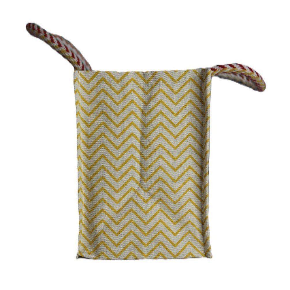 Heart Print Eco Canvas Tote Bag with Floral Design - Image 3