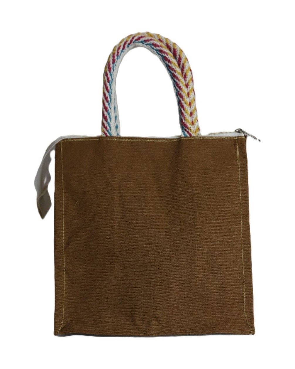 Mom & Child printed color Canvas Zipper Tote - Image 3