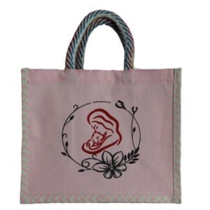 Mom & Child print colorful canvas bag