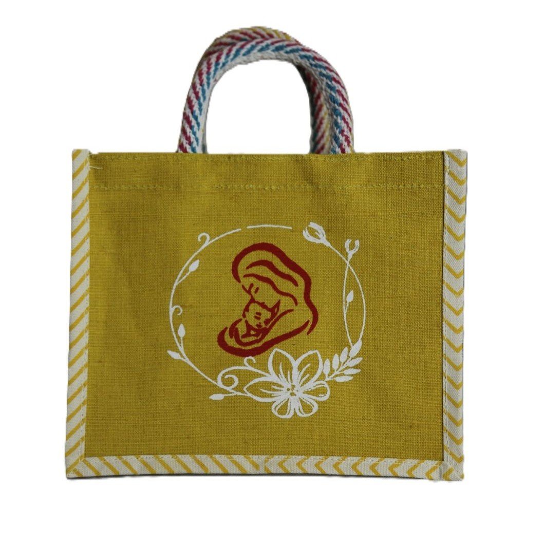 Graceful Mother Love Print Eco Canvas Tote Bag - Image 2