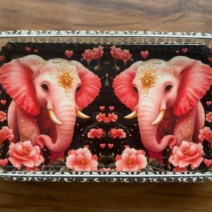 German silver pichwai tray