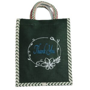 Thankyou printed color canvas bag