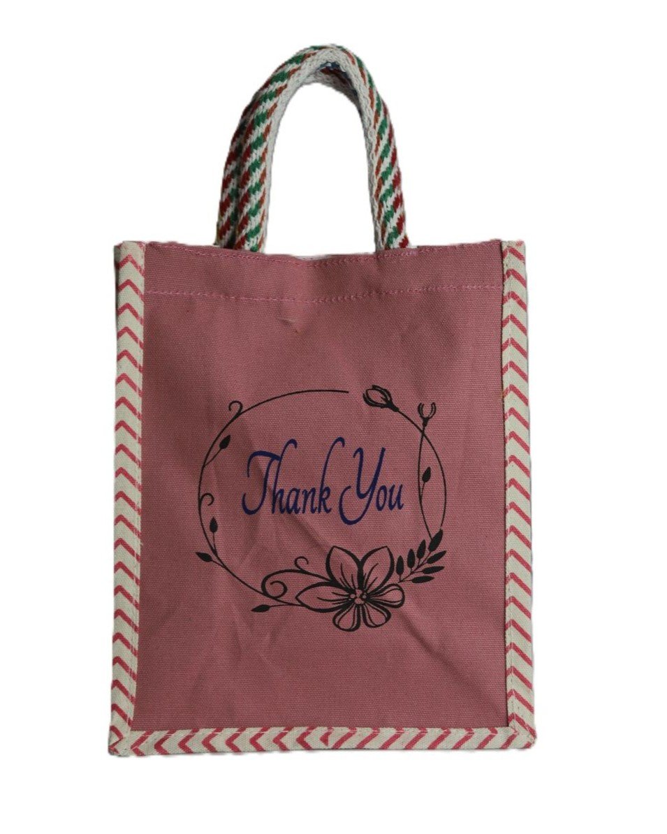 EcoStyle Thank You Canvas Gift Tote Bag - Image 5