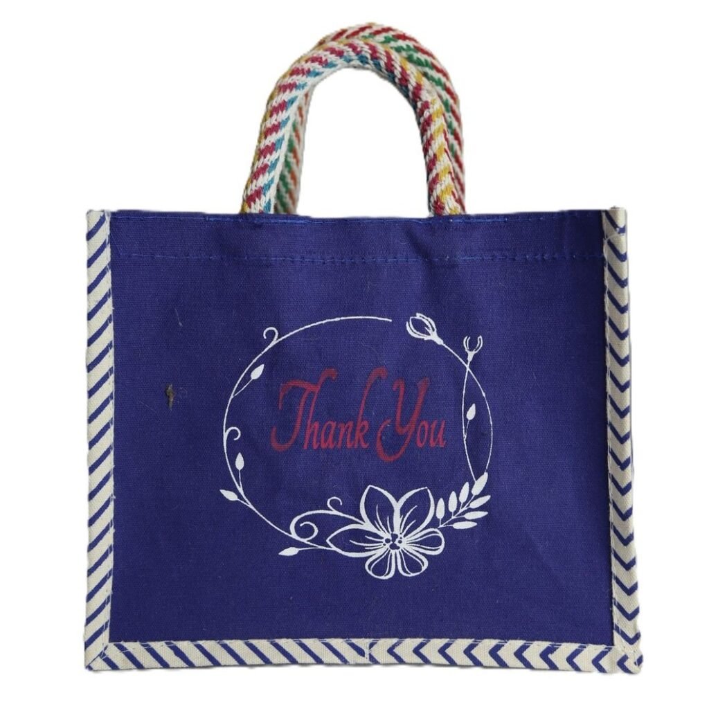 Thankyou printed color canvas giftbag