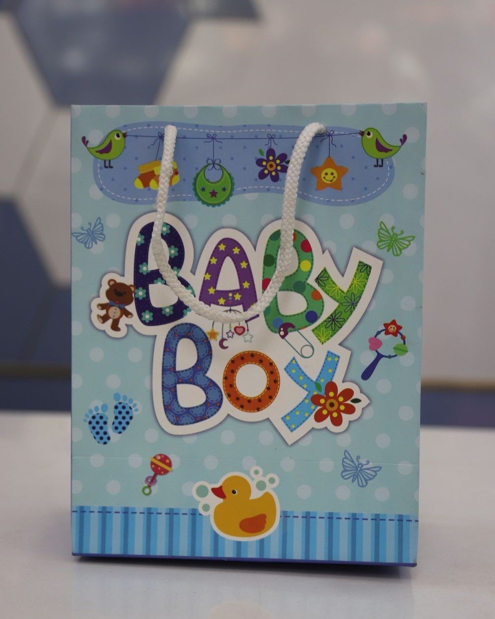 Baby boy themed paper bag