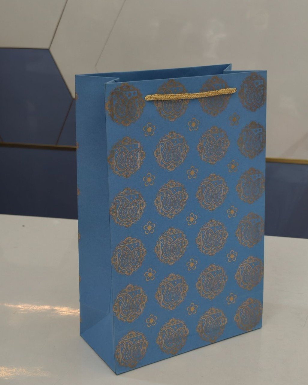 Multi Color Floral Designed Paper Bag - Image 4