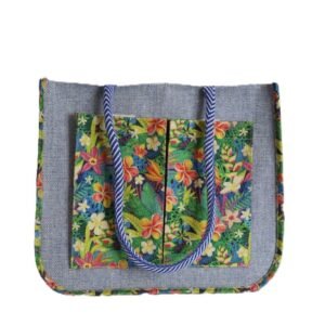 Ovel jute handbag
