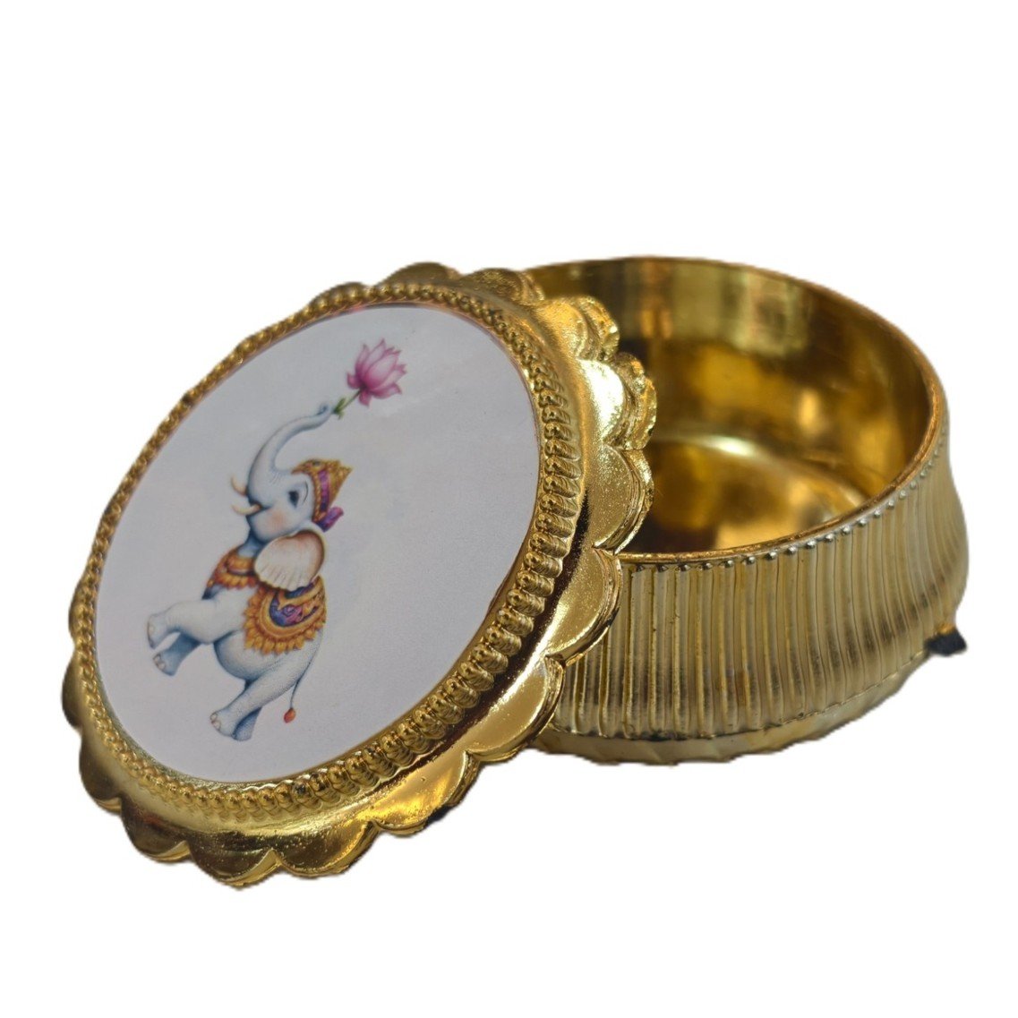 Photo designed fiber kumkum holder