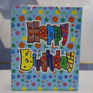 Happy birthday designed paper bag