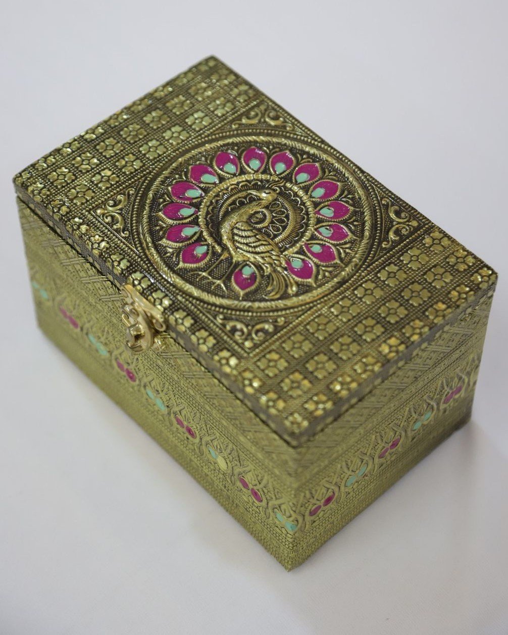 Dry fruits bottle with meenakarai designed jewel box