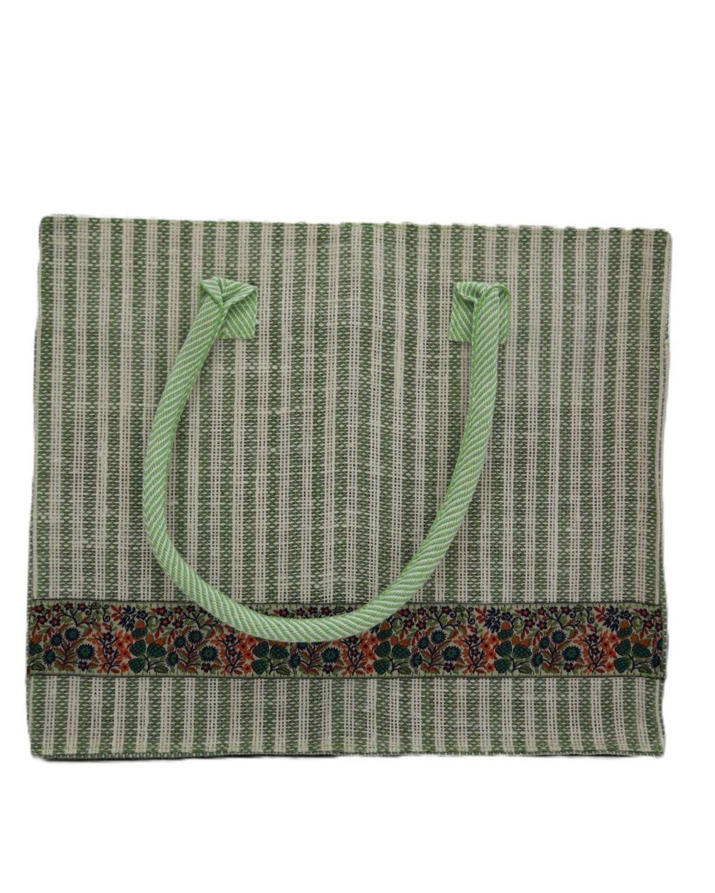 Buy color Striped Designer Jute Handbag for Daily Use – Pandian Bag - Image 3