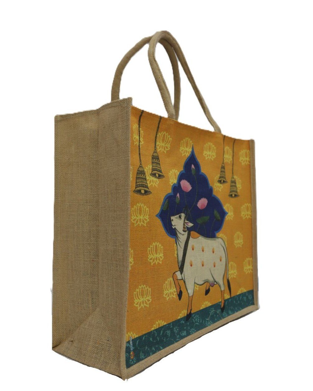 jute shopping bag komatha design print
