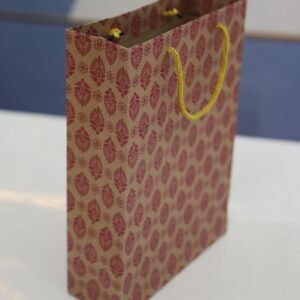 Brown & gold designed paper bag