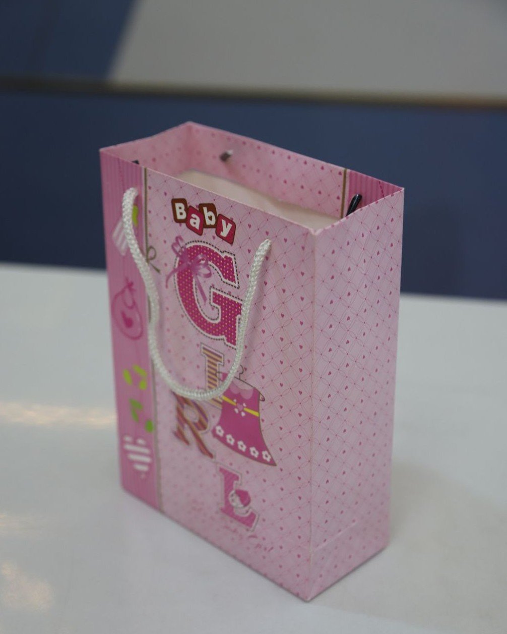 Baby girl paper bag