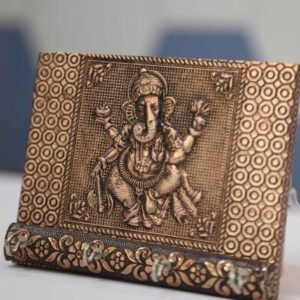 Copper-oxidized Ganesha-designed keyholder