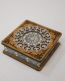 dry fruit box with wooden carvings