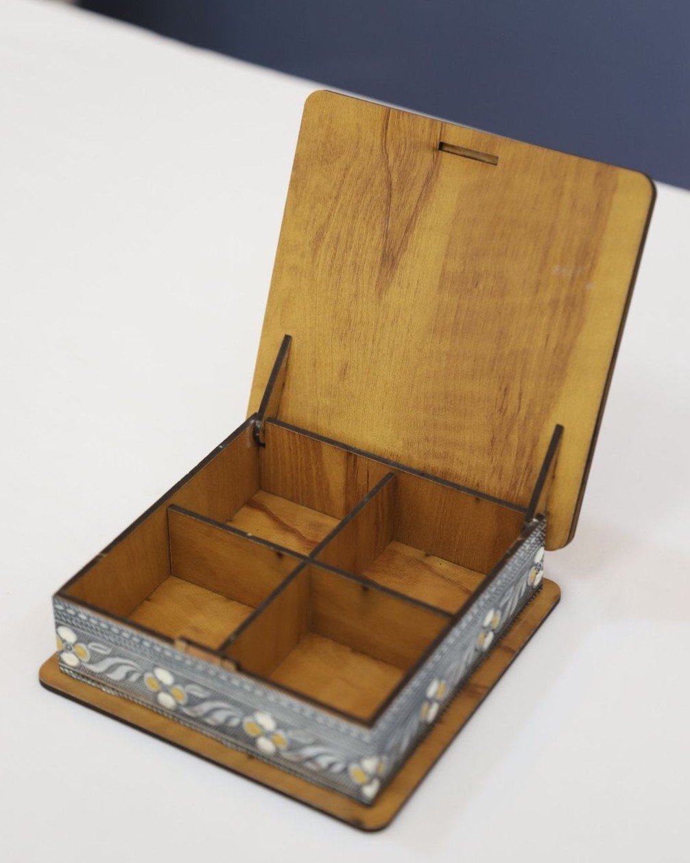 Wooden Dry Fruit Carving box - Image 2